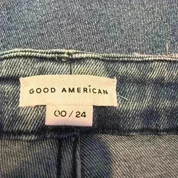 GOOD American Good Curve Straight Blue 858 Size 00/24 - Picture 7 of 8